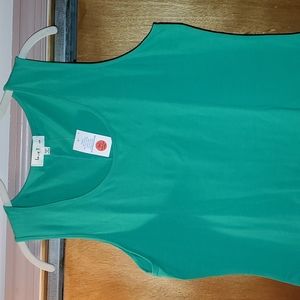 Green body contour tank top dress size 2X